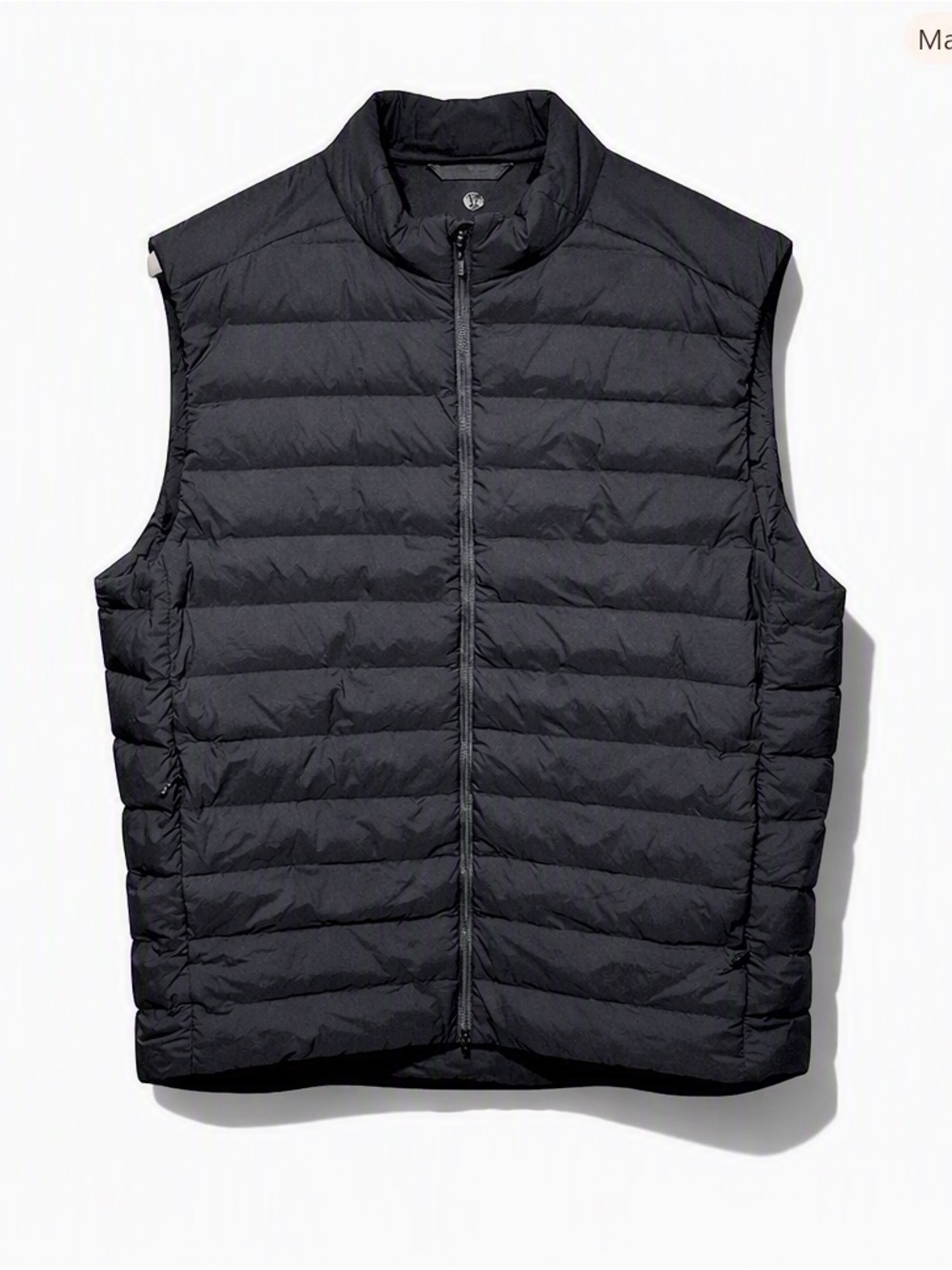 Lululemon Mens Navigation Down Vest Evolve - Black Size XL